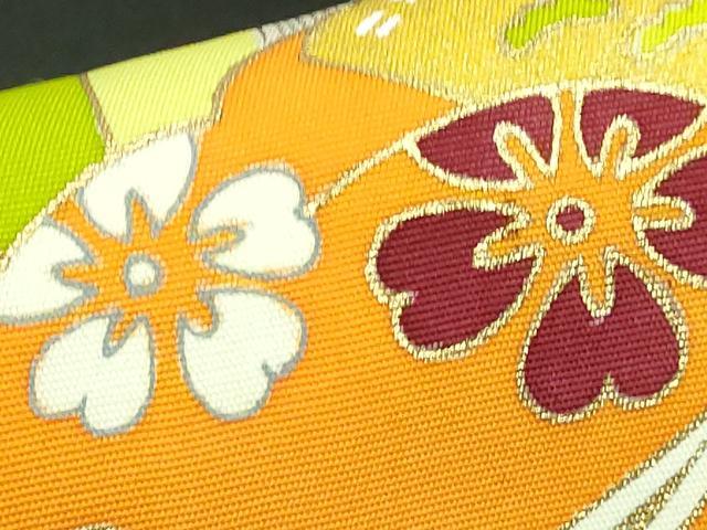 平和屋本店■極上 銀座 志ま亀 塩瀬 九寸名古屋帯 かぐや姫 黒地 金彩 逸品 DZAA8781kh5