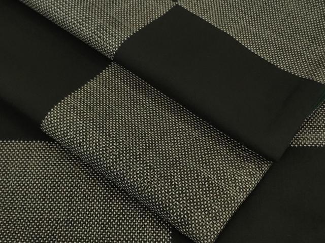 平和屋着物●極上 本場大島紬 7マルキ 市松文様 逸品 DZAA8905kh5