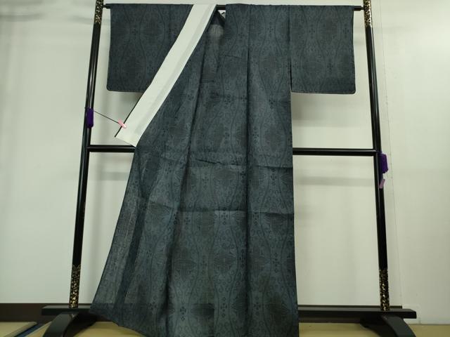 平和屋本店■極上 夏物 重要無形文化財 本場宮古上布 苧麻 立涌菱文 逸品 未使用 DZAA8943kh5