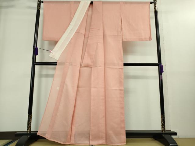 平和屋着物*極上 夏物 人間国宝 芹沢圭介一番弟子 下平清人監修 色無地 絽 宍色 逸品 DZAA8948kh5