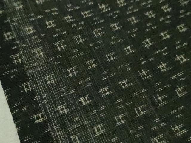 平和屋着物*極上 夏物 男性 上布 麻 黒地 逸品 DZAB9483kh6