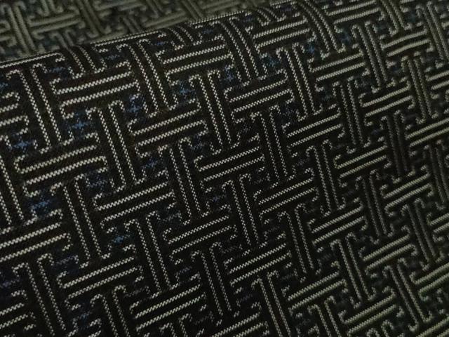 平和屋本店■希少 本場大島紬 龍郷絣 秋名バラ 単衣 作田修二作 証紙付き 逸品 未使用 DZAA9073kh5