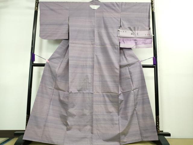 平和屋着物●極上 紅花紬 米沢 新田秀次 紅藍染 証紙付き 逸品 未使用 DZAA9080kh5