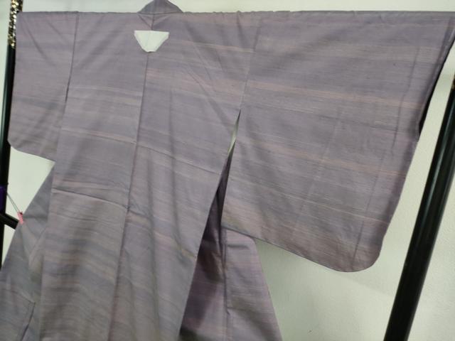 平和屋着物●極上 紅花紬 米沢 新田秀次 紅藍染 証紙付き 逸品 未使用 DZAA9080kh5