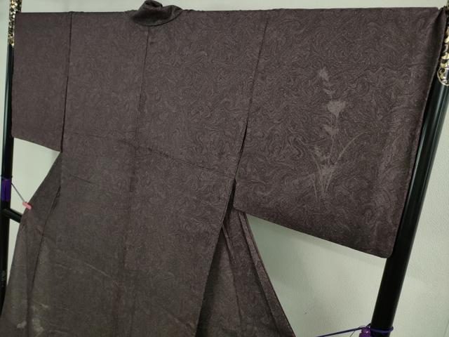 平和屋着物▽極上 中国三大刺繍 スワトウ刺繍 汕頭刺繍 訪問着 無双 紗袷 紗×絽 墨流し 秋草文 逸品 DZAA9082kh5