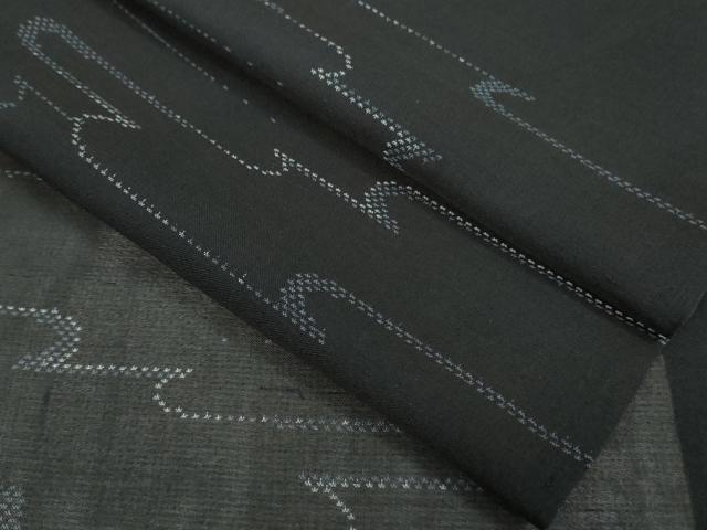 平和屋着物*極上 夏物 本場大島紬 夏大島 エ霞 濃藍色地 逸品 DZAA9100kh5
