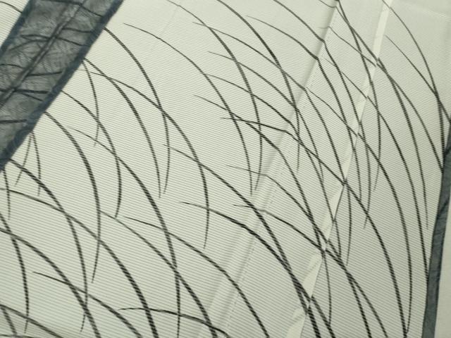 平和屋着物▽極上 訪問着 無双 紗袷 紗×絽 芒 七宝地紋 墨流し 逸品 DZAA9103kh5