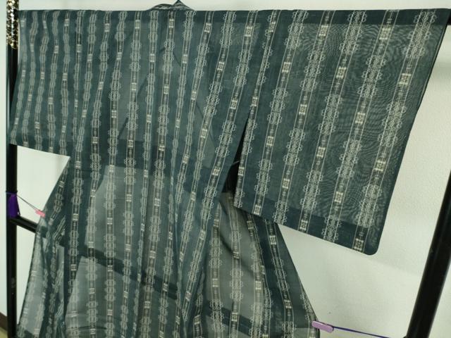 平和屋着物*極上 夏物 紗紬 絣間道 逸品 DZAA9109kh5