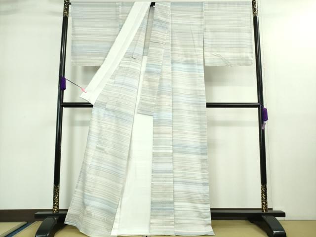 平和屋本店■極上 夏物 薩摩花織 紬 花織瑠璃ぼかし 大迫織物謹製 証紙付き 逸品 新品 DZAA9178kh5