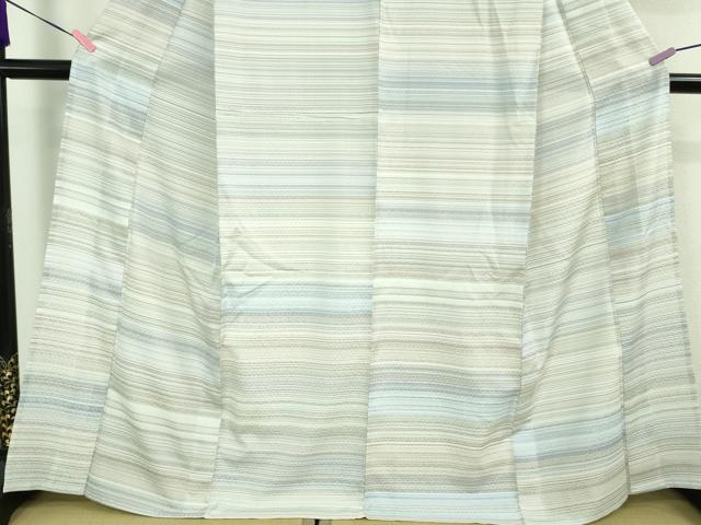 平和屋本店■極上 夏物 薩摩花織 紬 花織瑠璃ぼかし 大迫織物謹製 証紙付き 逸品 新品 DZAA9180kh5