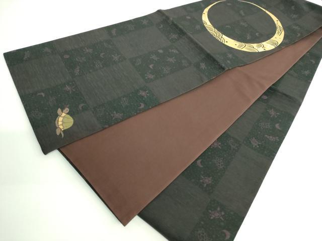 平和屋着物■極上 太鼓柄 京袋帯 WAKKA ワッカ 三日月 亀 逸品 DZAA9254kh5