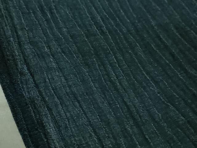 平和屋着物*極上 夏物 男性 上布 麻 色無地 濃藍色 逸品 DZAA9385kh5
