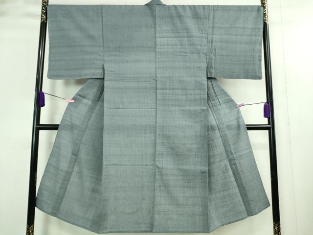 平和屋着物▽極上 男性 紬 単衣 色無地 薄花色 逸品 未使用 DZAA9386kh5