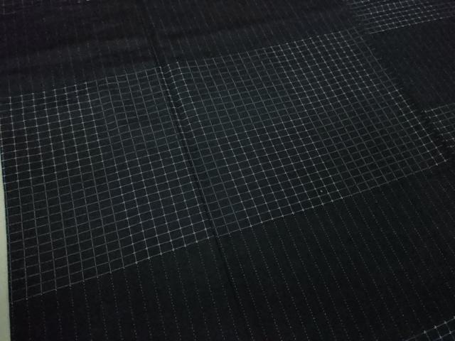 平和屋着物▽極上 男性 三代目市三郎 紬 雅生紬會 キングサイズ 単衣 煌 濃紺地 証紙付き 逸品 未使用 DZAA9387kh5