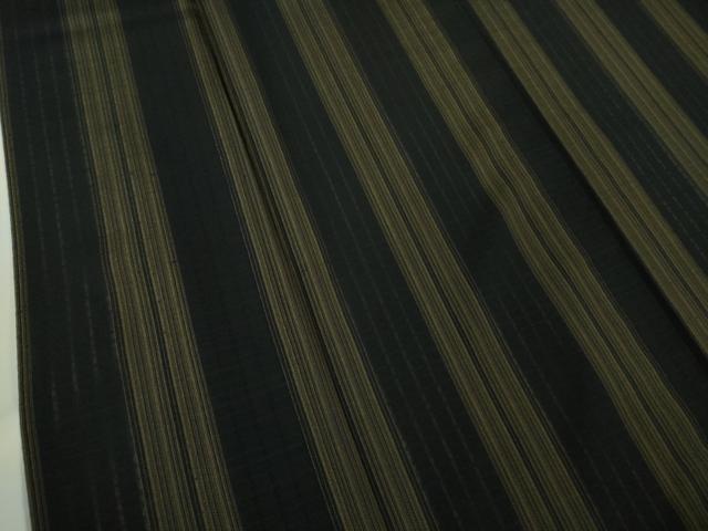 平和屋着物*極上 夏物 紗紬 間道 黒地 逸品 DZAA9393kh5