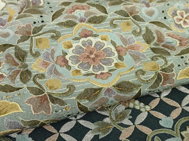 平和屋本店■極上 中国三大刺繍 汕頭刺繍 スワトウ刺繍 訪問着 双鳥花唐草文 暈し染め ロング丈 逸品 DZAA9408kh5