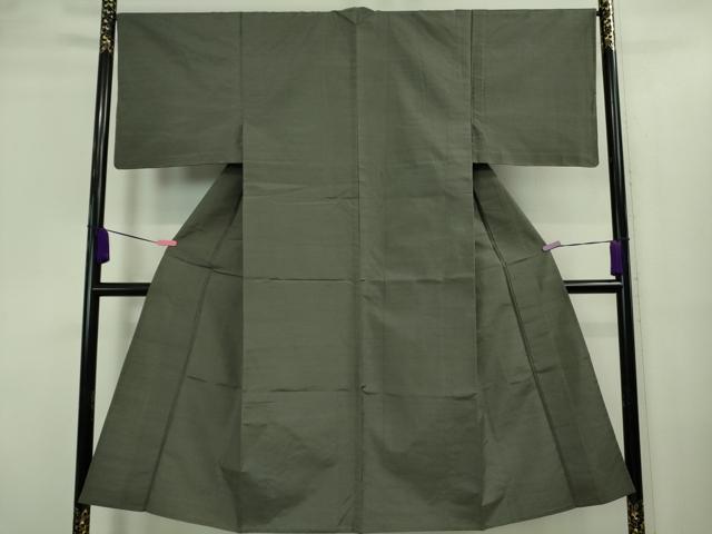 平和屋着物▽極上 男性 紬 単衣 色無地 藍海松茶色 逸品 未使用 DZAA9422kh5