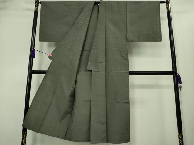 平和屋着物▽極上 男性 紬 単衣 色無地 藍海松茶色 逸品 未使用 DZAA9422kh5