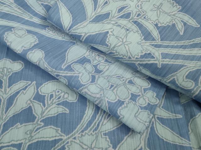 平和屋着物∴極上 夏物 竺仙 浴衣 綿 花唐草文 逸品 DZAA9425kh5