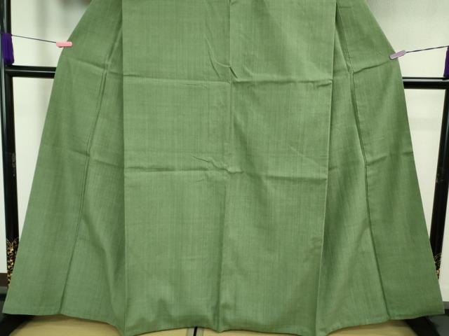 平和屋本店■極上 本場結城紬 重要無形文化財 奥順謹製 色無地 薄青色 証紙付き 逸品 DZAA9431kh5