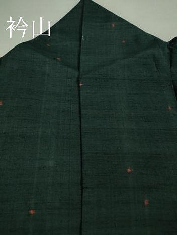 平和屋本店■極上 綾の手紬 褐返色地 反端付き 逸品 DZAA9432kh5