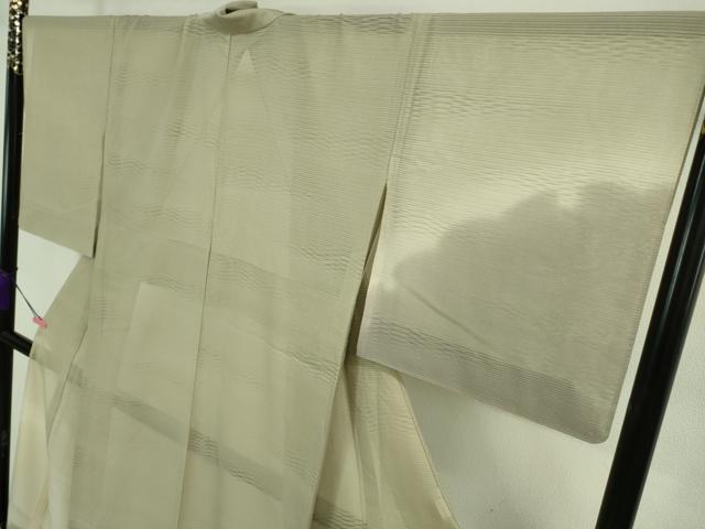 平和屋着物*極上 夏物 訪問着 絽 菊染 雪輪 暈し染め 砂色地 逸品 DZAA9445kh5