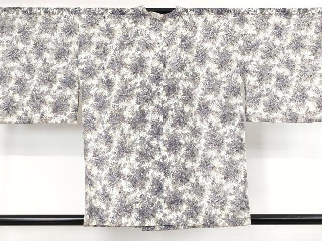 平和屋着物▽極上 道行コート スリーシーズン 塵除け レース 紗 草花文 逸品 DZAA9449kh5