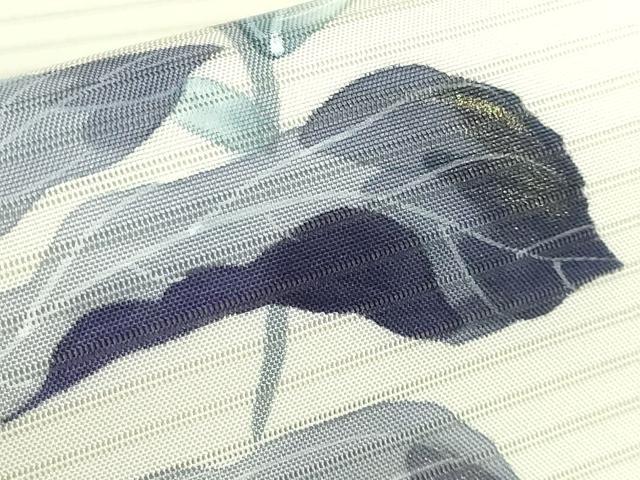 平和屋着物*極上 夏物 下川響 絽塩瀬 九寸名古屋帯 手描き 花のひびき 金彩 逸品 DZAA9486kh5