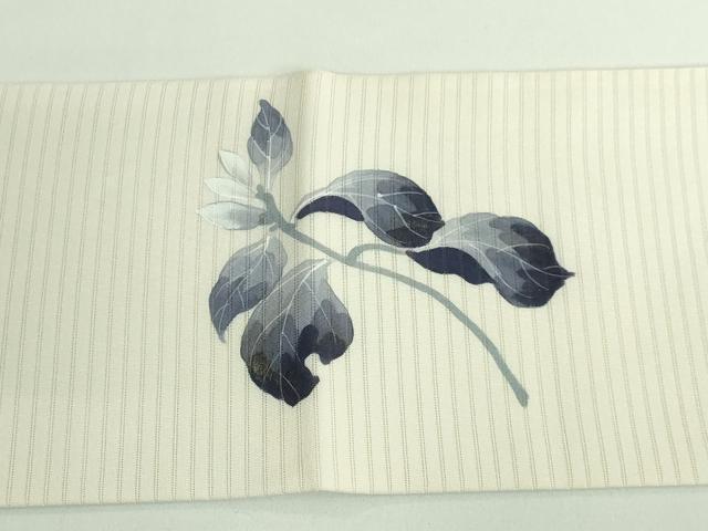 平和屋着物*極上 夏物 下川響 絽塩瀬 九寸名古屋帯 手描き 花のひびき 金彩 逸品 DZAA9486kh5