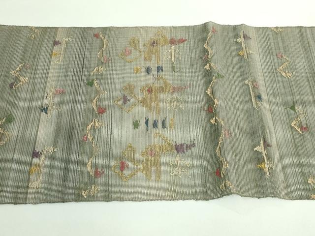 平和屋着物*極上 夏物 1854年創業 帯屋捨松 八寸名古屋帯 コプト文様 逸品 DZAA9495kh5
