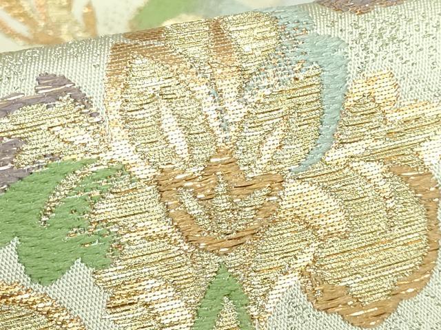 平和屋本店■極上 龍村美術織物 たつむら 太鼓柄 本袋帯 応瑞鳥唐花 金糸 三越扱い 逸品 DZAA9507kh5