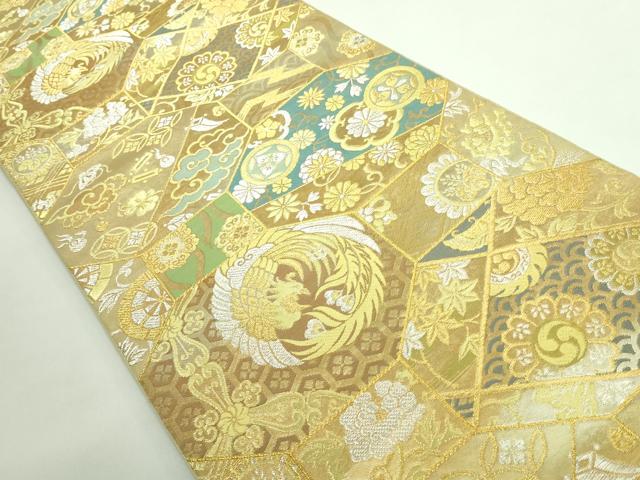 平和屋着物●極上 西陣 川島織物 六通柄 本袋帯 唐織 鳳凰吉祥文 金銀糸 逸品 DZAA9510kh5