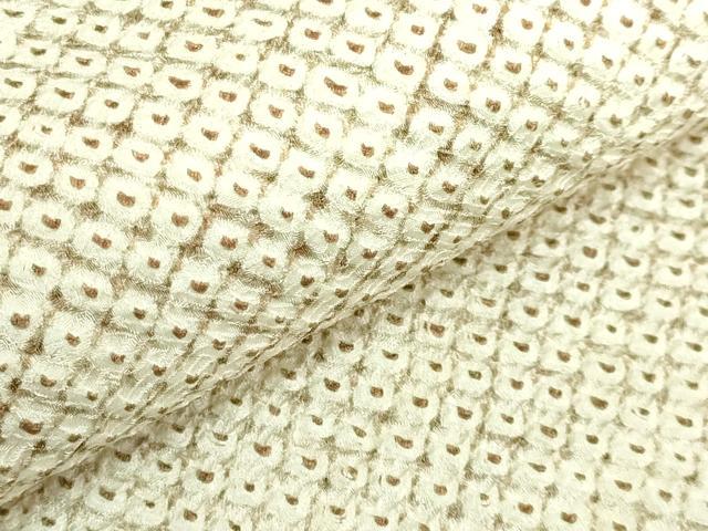 平和屋着物●極上 本疋田絞り 九寸開き名古屋帯 黒茶色地 逸品 DZAA9542kh5