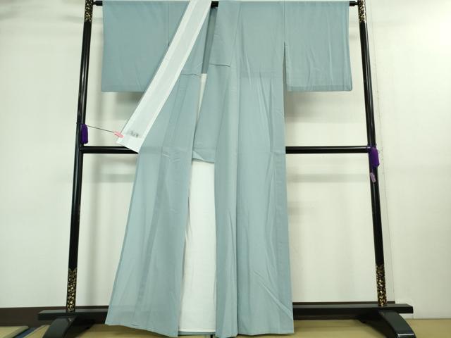 平和屋着物*極上 夏物 洗える最高級着物 <英>はなぶさ謹製 色無地 絽縮緬 秘色色 逸品 DZAA9560kh5