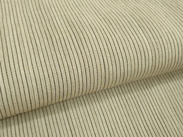 平和屋着物*極上 夏物 男性 紬屋吉平 本場小千谷ちぢみ 麻 縞 たとう紙付き 逸品 DZAA9573kh5