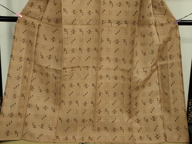 平和屋着物*極上 夏物 紗紬 琉球絣文様 逸品 DZAA9585kh5