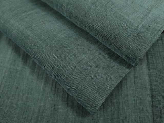 平和屋着物*極上 夏物 本場小千谷ちぢみ 麻 色無地 薄花色 逸品 DZAA9595kh5