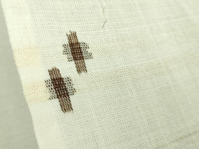 平和屋本店*極上 夏物 沖縄県無形文化財指定 本場八重山上布 麻 西武百貨店扱い 逸品 未使用 DZAA9597kh5