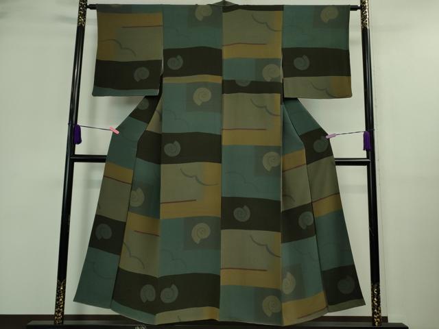 平和屋着物■極上 Maru Factory 丸山正 小紋 鬼しぼ縮緬 逸品 DZAA9613kh5