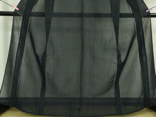 平和屋着物*極上 夏物 結城紬 夏結城 手おり 翠紗 本場眞綿結城紬織 濃紺地 証紙付き 逸品 未使用 DZAA9615kh5