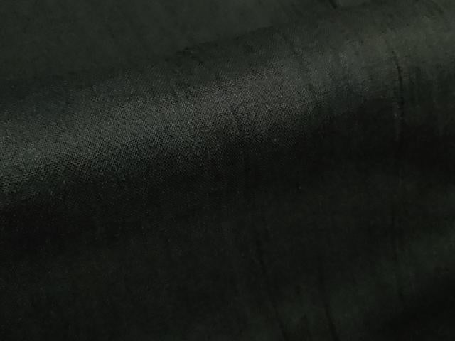 平和屋着物*極上 夏物 男性 上布 キングサイズ 麻 黒地 逸品 DZAA9639kh5