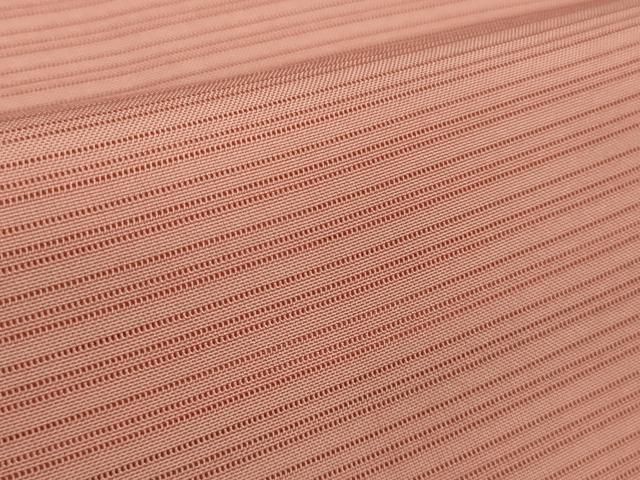 平和屋着物*極上 夏物 色無地 変わり絽 甚三紅色 逸品 DZAA9651kh5