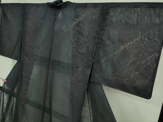 平和屋着物▽極上 訪問着 無双 紗袷 紗×紗 箔散らし 暈し染め 金銀彩 逸品 未使用 DZAA9655kh5