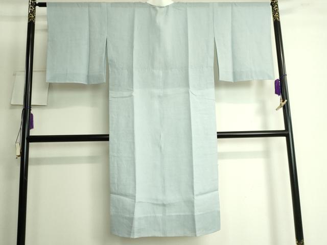 平和屋本店*夏物 銀座もとじ 小千谷本麻上布 長襦袢 水色地 証紙・たとう紙付き 逸品 DZAA9802kh5