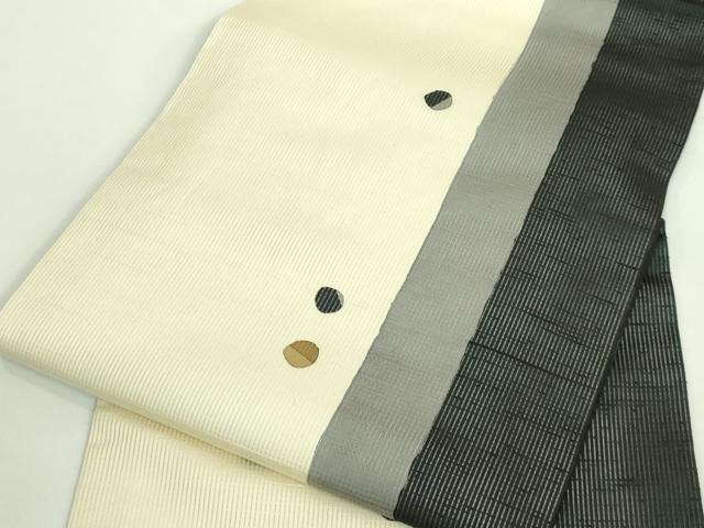 平和屋着物*極上 夏物 九寸名古屋帯 間道 逸品 DZAA9806kh5