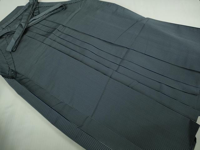 平和屋本店■極上 男性 黒紋付 長羽織・行灯袴セット 逸品 DZAA9875kh5