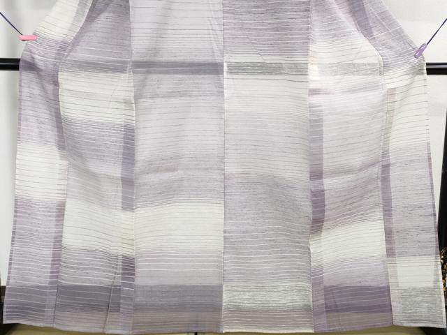 平和屋着物*極上 夏物 紬 横段文 逸品 DZAA9900kh5