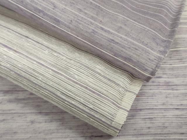 平和屋着物*極上 夏物 紬 横段文 逸品 DZAA9900kh5