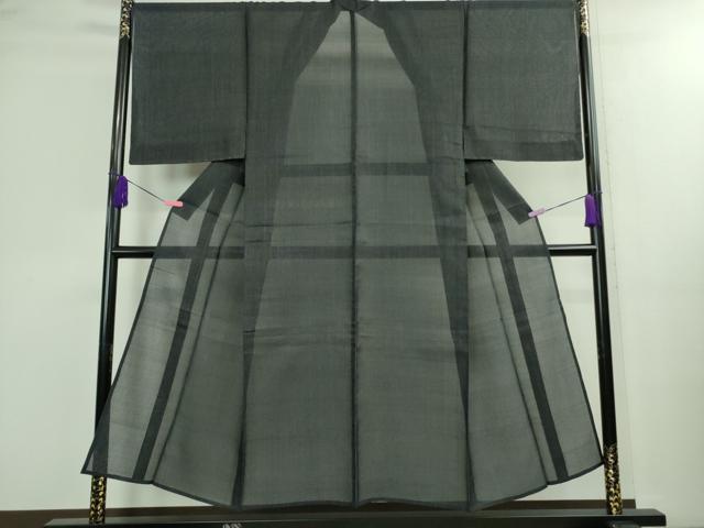 平和屋本店■極上 夏物 男性 白鷹お召 蚊絣 濃藍色地 逸品 未使用 DZAA9905kh5