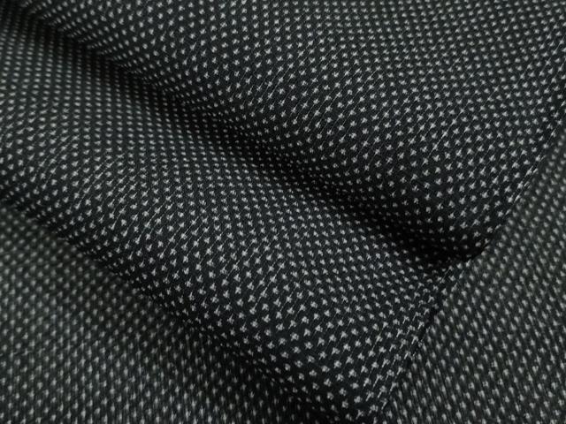 平和屋本店■極上 夏物 男性 白鷹お召 蚊絣 濃藍色地 逸品 未使用 DZAA9905kh5